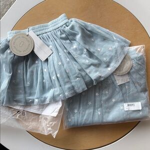 Stella McCartney Kids Light Blue Starry Skirt